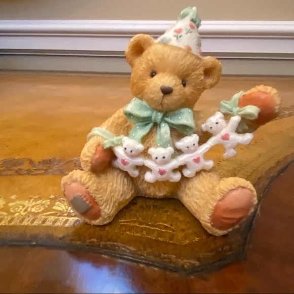Cherished Teddies "Unfolding Happy Wishes Four You' Age 4 Figurine - Picture 1 of 3
